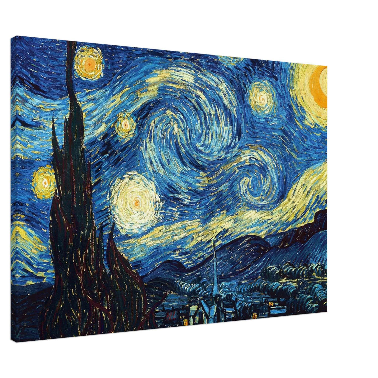 The Starry Night by Vincent van Gogh - Canvas - 70x100 cm / 28x40″ - Slim