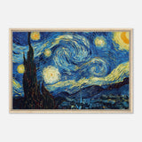 The Starry Night by Vincent van Gogh - Framed Canvas - 60x90 cm / 24x36″ - Wood frame