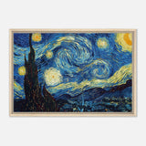 The Starry Night by Vincent van Gogh - Framed Canvas - 50x75 cm / 20x30″ - Wood frame