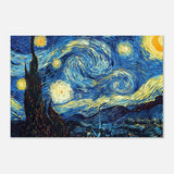 The Starry Night by Vincent van Gogh - Aluminum Print - 50x75 cm / 20x30″ - 
