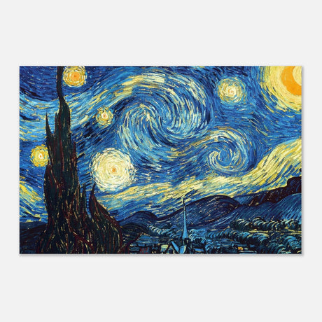 The Starry Night by Vincent van Gogh - Aluminum Print - 50x75 cm / 20x30″ - 