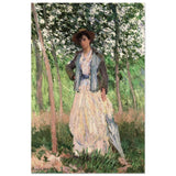 The Stroller (Suzanne Hoschedé, later Mrs. Theodore Earl Butler, 1868–1899) by Claude Monet - Acrylic Print - 30x45 cm / 12x18″ - 