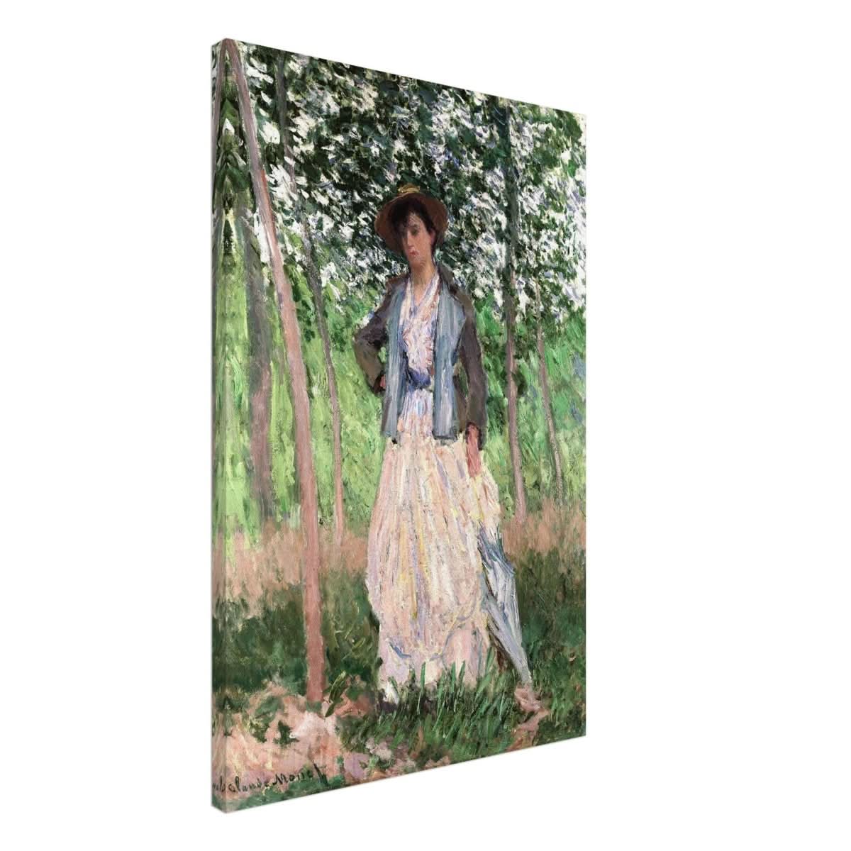 The Stroller (Suzanne Hoschedé, later Mrs. Theodore Earl Butler, 1868–1899) by Claude Monet - Acrylic Print - 30x45 cm / 12x18″ - 