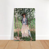 The Stroller (Suzanne Hoschedé, later Mrs. Theodore Earl Butler, 1868–1899) by Claude Monet - Acrylic Print - 30x45 cm / 12x18″ - 