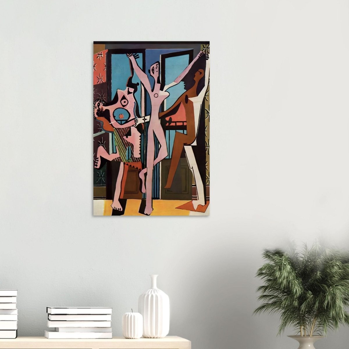 The Three Dancers by Pablo Picasso 1925 | Cubism wall art print - Wood Prints - 50x75 cm / 20x30″ - 