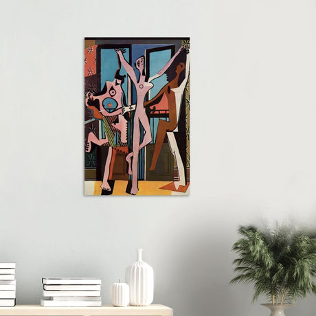 The Three Dancers by Pablo Picasso 1925 | Cubism wall art print - Wood Prints - 50x75 cm / 20x30″ - 