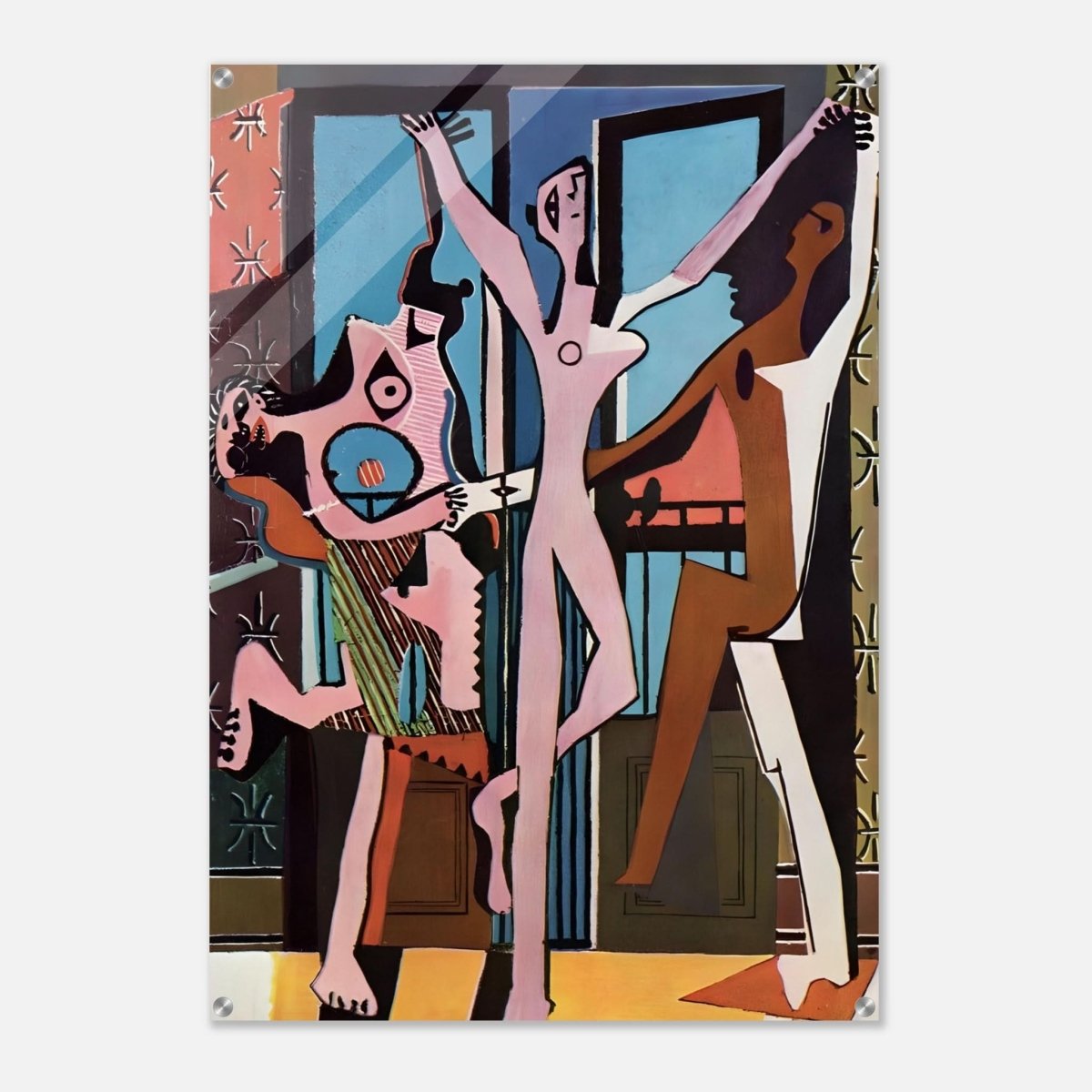 The Three Dancers by Pablo Picasso 1925 | Cubism wall art print - Acrylic Print - 70x100 cm / 28x40″ - 