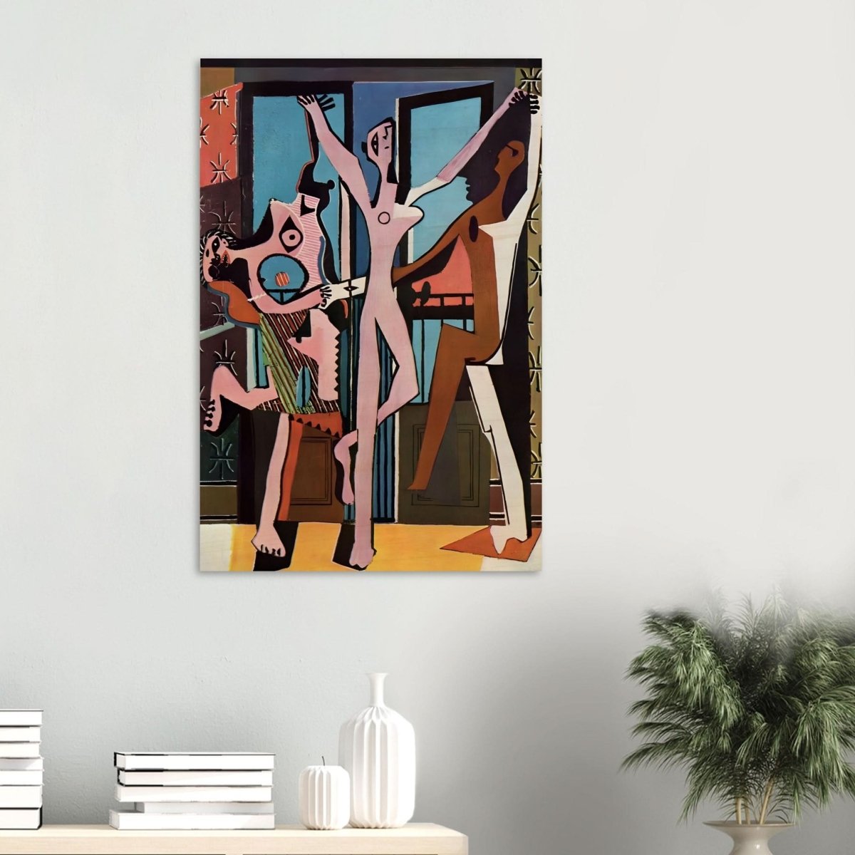 The Three Dancers by Pablo Picasso 1925 | Cubism wall art print - Wood Prints - 60x90 cm / 24x36″ - 