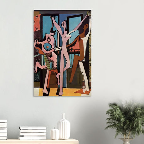 The Three Dancers by Pablo Picasso 1925 | Cubism wall art print - Wood Prints - 60x90 cm / 24x36″ - 