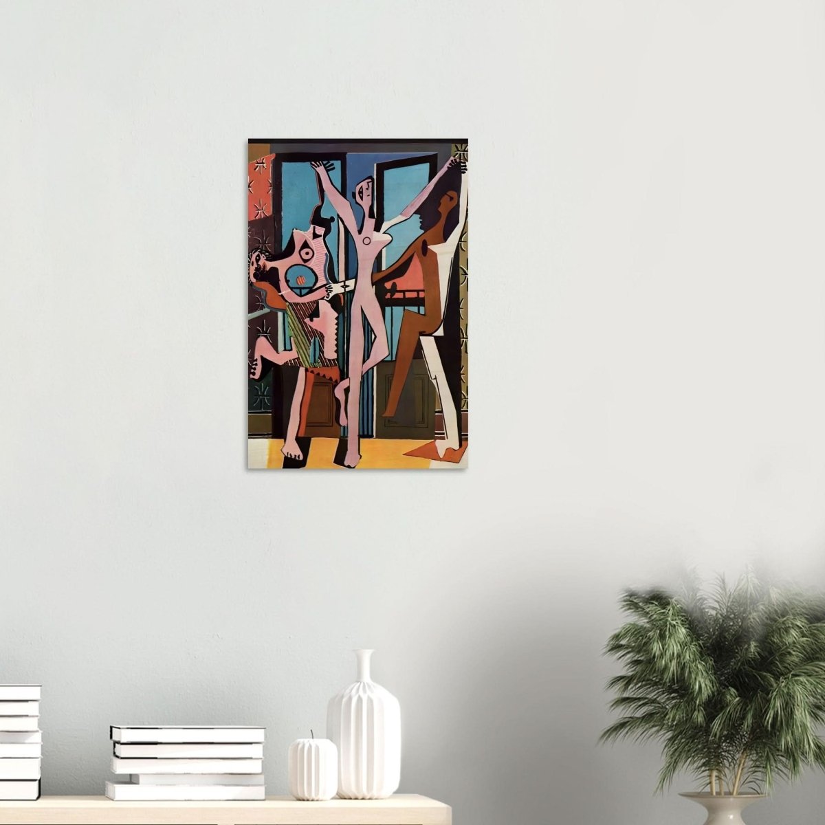 The Three Dancers by Pablo Picasso 1925 | Cubism wall art print - Wood Prints - 40x60 cm / 16x24″ - 