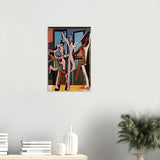 The Three Dancers by Pablo Picasso 1925 | Cubism wall art print - Wood Prints - 40x60 cm / 16x24″ - 