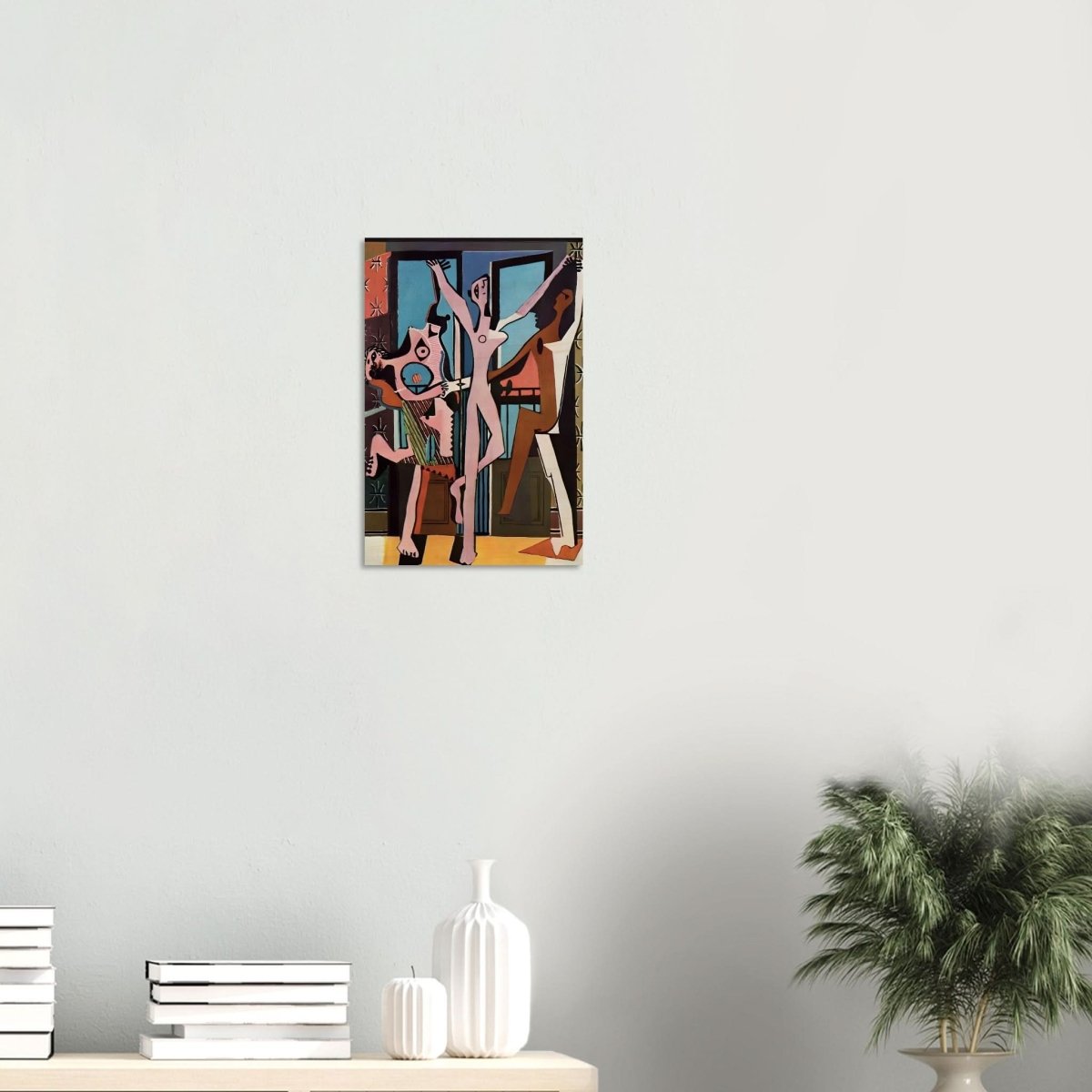 The Three Dancers by Pablo Picasso 1925 | Cubism wall art print - Wood Prints - 30x45 cm / 12x18″ - 