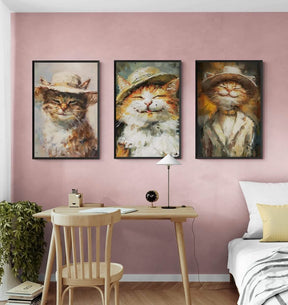 The Three Whiskerteers - Canvas - 30X45 CM / 12X18″ - 
