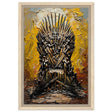 The Throne of Legends | Wall art Print | The Iron Throne | Game of Thrones - Framed Canvas - 30x45 cm / 12x18″ - Wood frame