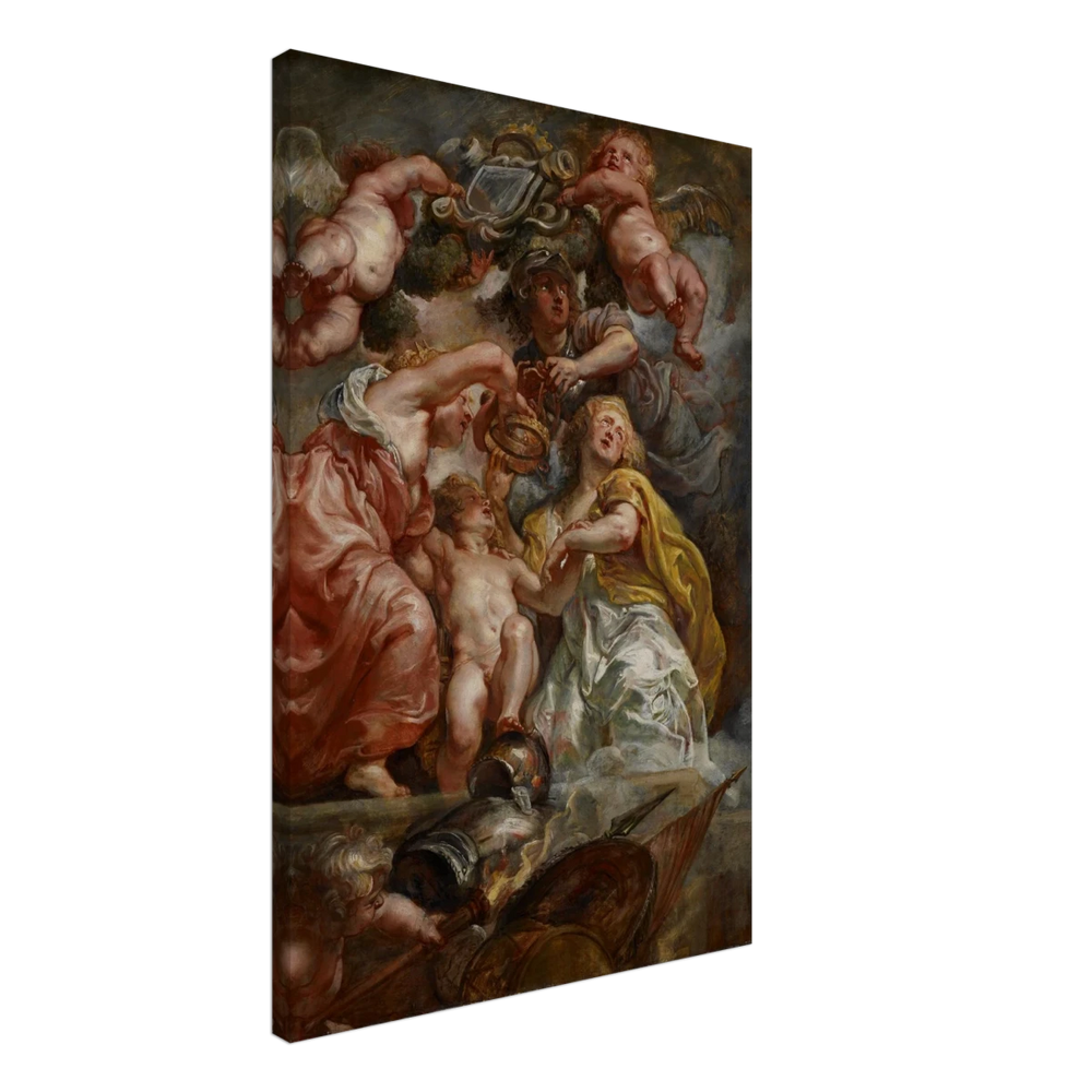 The Union of England and Scotland (Charles I as the Prince of Wales) – Artwork by Peter Paul Rubens | Wall art Print - Canvas - 50x75 cm / 20x30″ - 