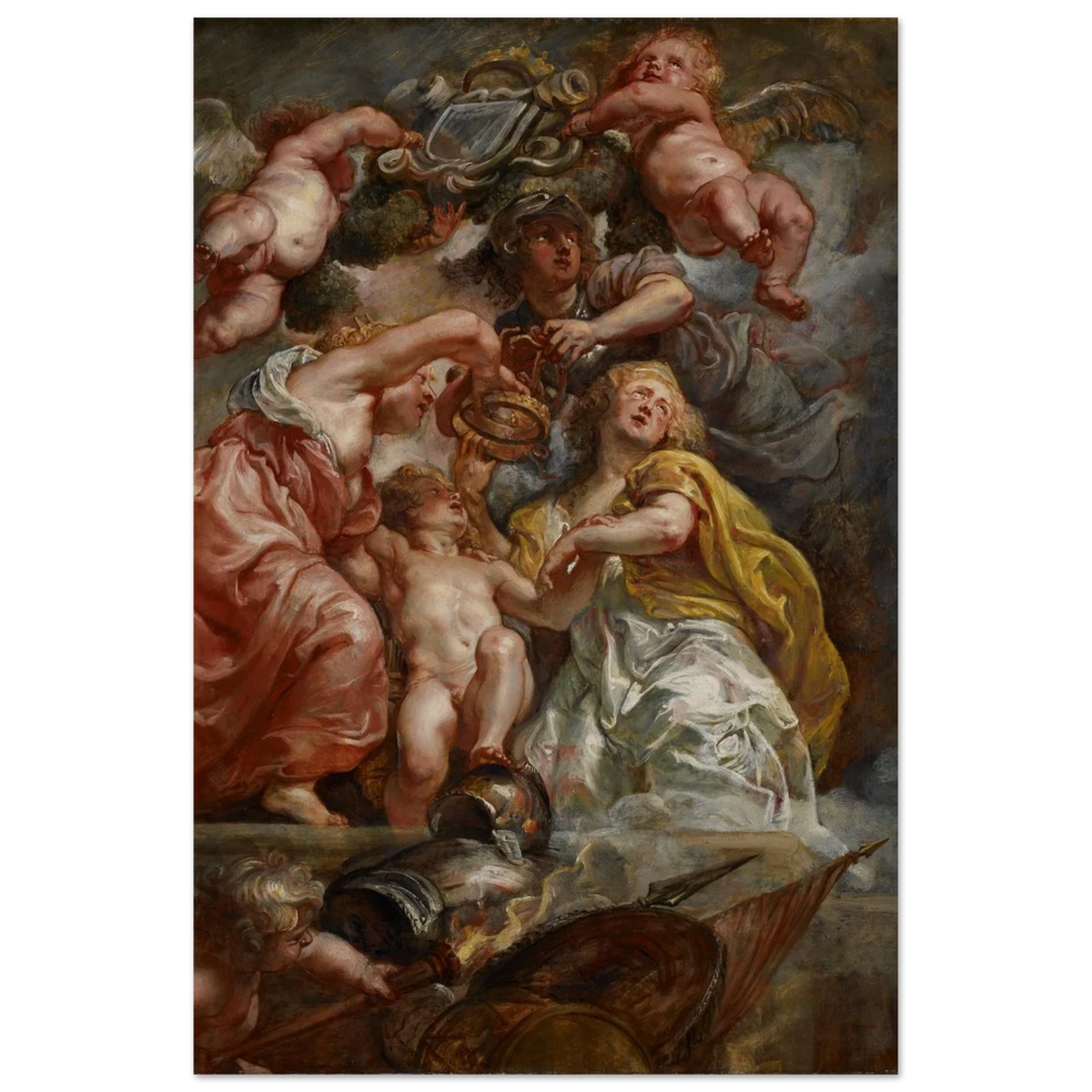 The Union of England and Scotland (Charles I as the Prince of Wales) – Artwork by Peter Paul Rubens | Wall art Print - Fine Art Poster - 30x45 cm / 12x18″ - 