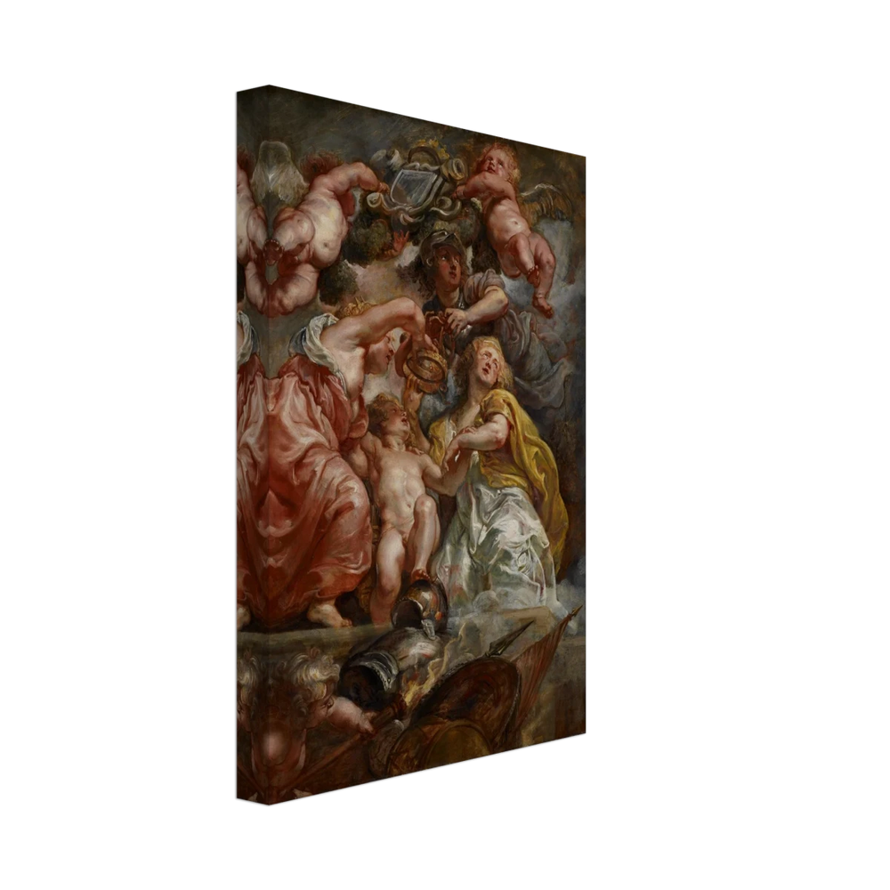 The Union of England and Scotland (Charles I as the Prince of Wales) – Artwork by Peter Paul Rubens | Wall art Print - Canvas - 20x30 cm / 8x12″ - 