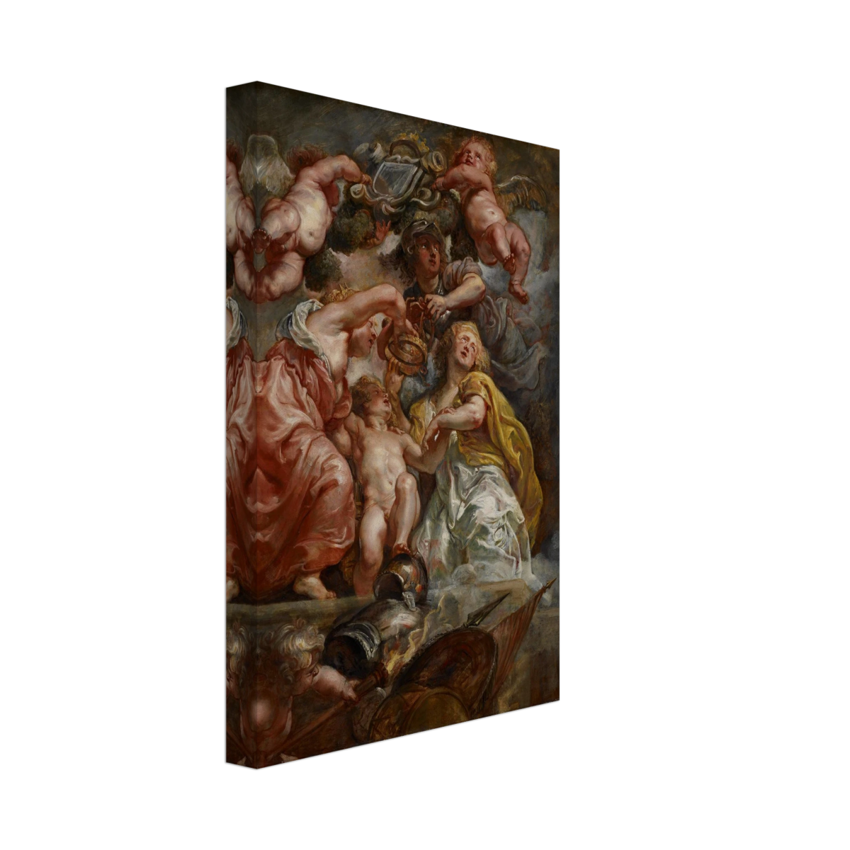 The Union of England and Scotland (Charles I as the Prince of Wales) – Artwork by Peter Paul Rubens | Wall art Print - Canvas - 20x30 cm / 8x12″ - 