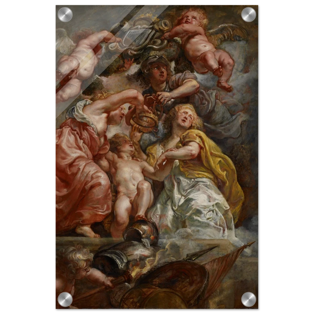 The Union of England and Scotland (Charles I as the Prince of Wales) – Artwork by Peter Paul Rubens | Wall art Print - Acrylic Print - 30x45 cm / 12x18″ - 
