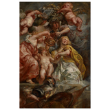 The Union of England and Scotland (Charles I as the Prince of Wales) – Artwork by Peter Paul Rubens | Wall art Print - Wood Prints - 30x45 cm / 12x18″ - 