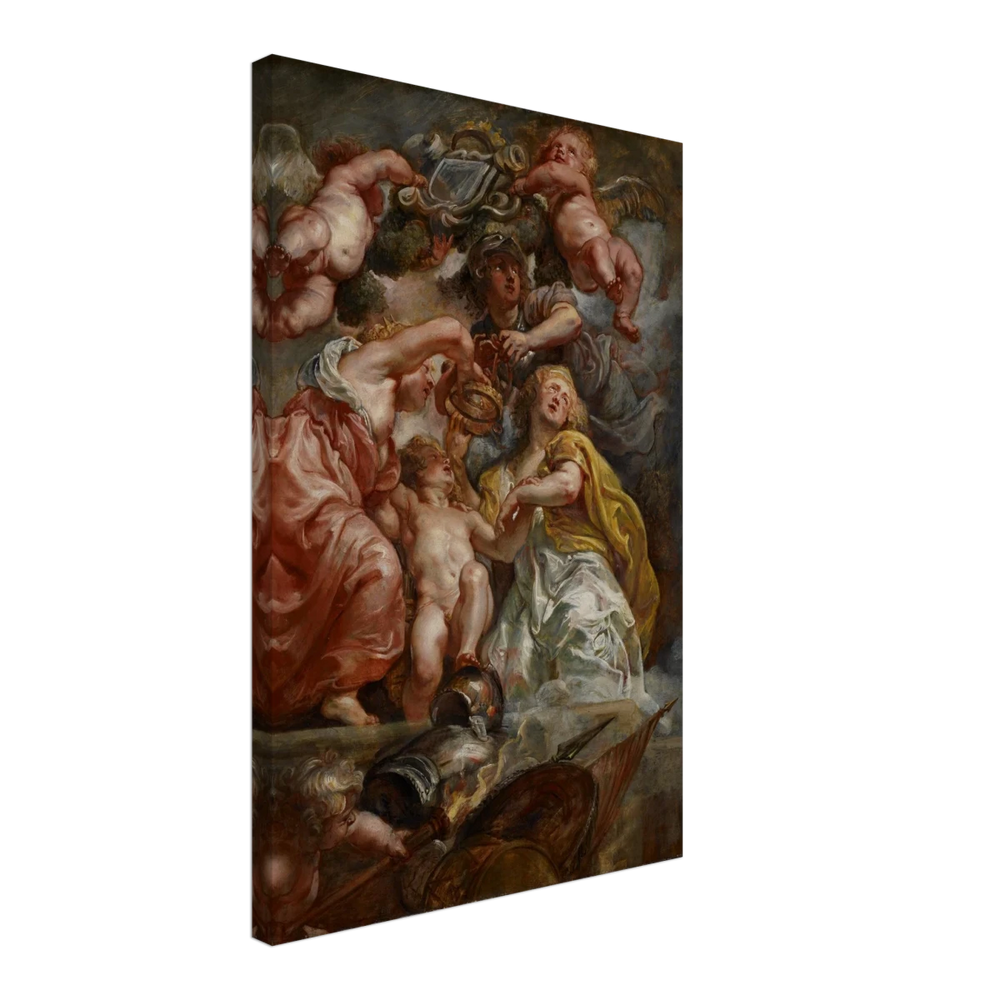 The Union of England and Scotland (Charles I as the Prince of Wales) – Artwork by Peter Paul Rubens | Wall art Print - Canvas - 40x60 cm / 16x24″ - 