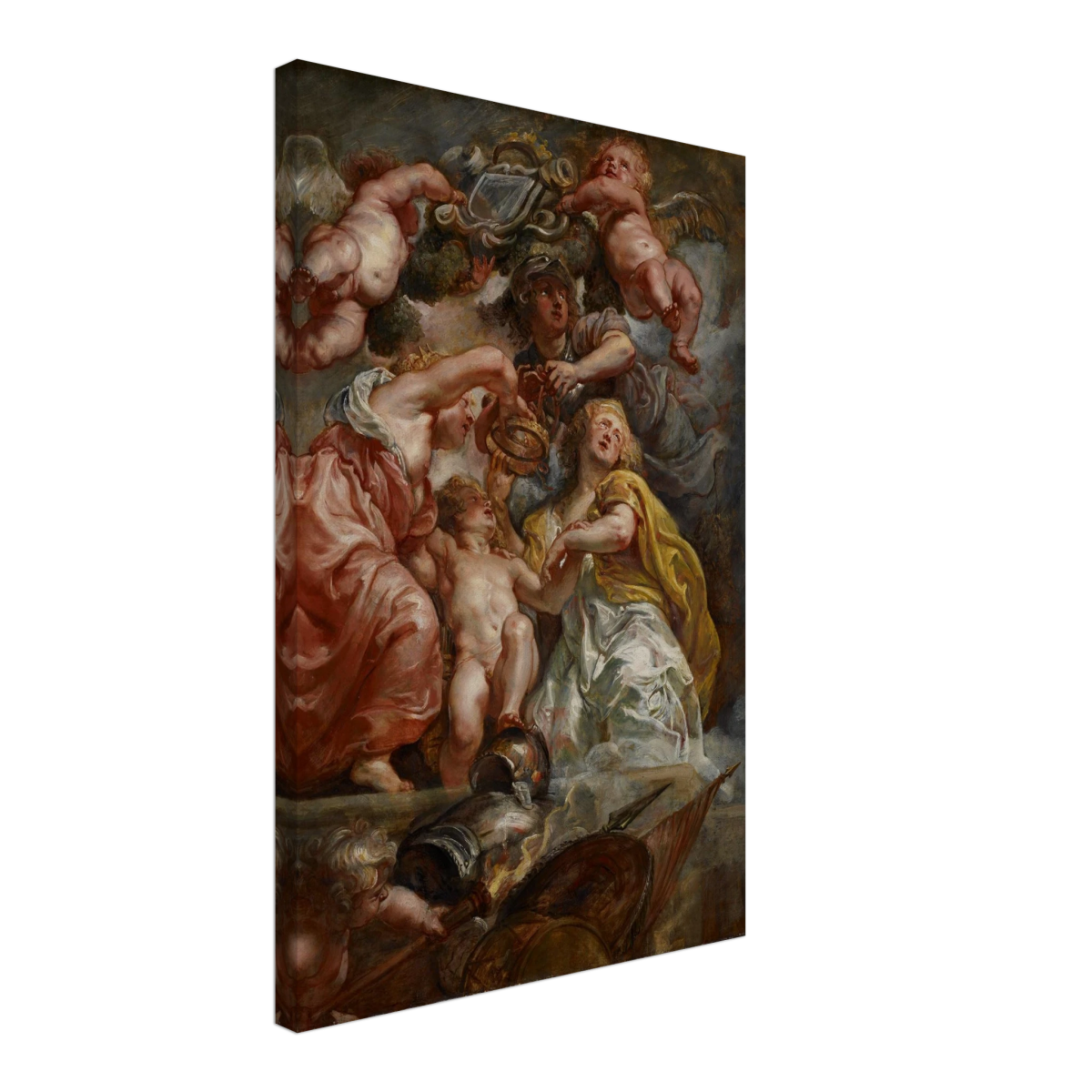 The Union of England and Scotland (Charles I as the Prince of Wales) – Artwork by Peter Paul Rubens | Wall art Print - Canvas - 40x60 cm / 16x24″ - 