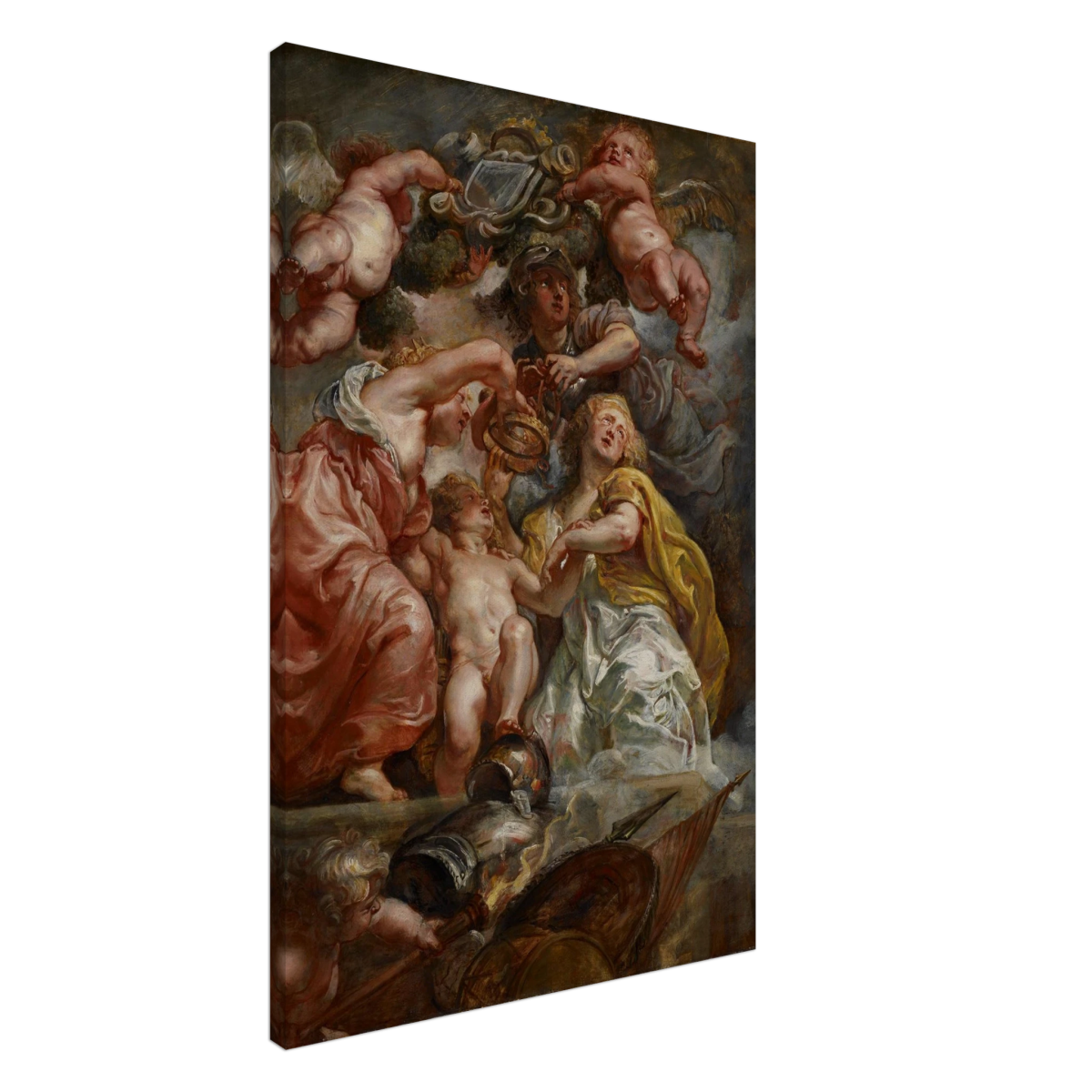 The Union of England and Scotland (Charles I as the Prince of Wales) – Artwork by Peter Paul Rubens | Wall art Print - Canvas - 60x90 cm / 24x36″ - 