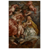 The Union of England and Scotland (Charles I as the Prince of Wales) – Artwork by Peter Paul Rubens | Wall art Print - Wood Prints - 20x30 cm / 8x12″ - 