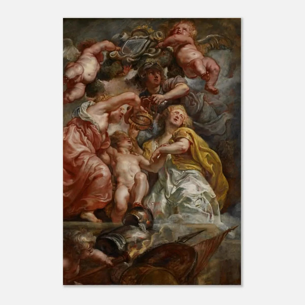 The Union of England and Scotland (Charles I as the Prince of Wales) – Artwork by Peter Paul Rubens | Wall art Print - Aluminum Print - 30x45 cm / 12x18″ - 