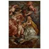 The Union of England and Scotland (Charles I as the Prince of Wales) – Artwork by Peter Paul Rubens | Wall art Print - Wood Prints - 50x75 cm / 20x30″ - 