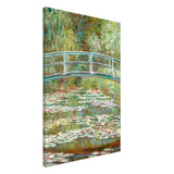 The Water Lily Pond by Claude Monet | Vintage wall art print - Canvas - 60x90 cm / 24x36″ - 