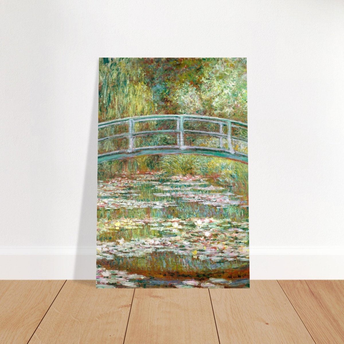 The Water Lily Pond by Claude Monet | Vintage wall art print - Brushed Aluminum Print - 60x90 cm / 24x36″ - 