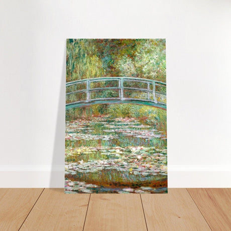 The Water Lily Pond by Claude Monet | Vintage wall art print - Brushed Aluminum Print - 60x90 cm / 24x36″ - 