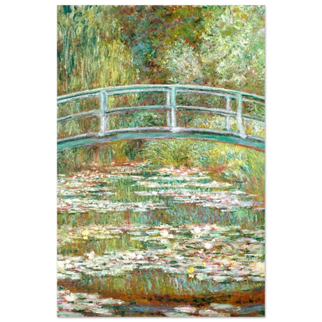 The Water Lily Pond by Claude Monet | Vintage wall art print - Aluminum Print - 40x60 cm / 16x24″ - 