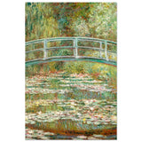 The Water Lily Pond by Claude Monet | Vintage wall art print - Wood Prints - 40x60 cm / 16x24″ - 