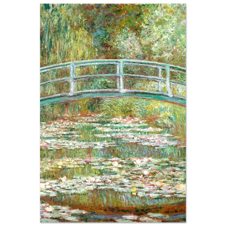The Water Lily Pond by Claude Monet | Vintage wall art print - Aluminum Print - 60x90 cm / 24x36″ - 