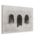 The West Side of the Cloister of St Georges de Boscherville by John Sell Cotman wall Art Print - Canvas - 40x60 cm / 16x24″ - 