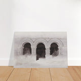 The West Side of the Cloister of St Georges de Boscherville by John Sell Cotman wall Art Print - Brushed Aluminum Print - 40x60 cm / 16x24″ - 