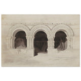 The West Side of the Cloister of St Georges de Boscherville by John Sell Cotman wall Art Print - Wood Prints - 60x90 cm / 24x36″ - 