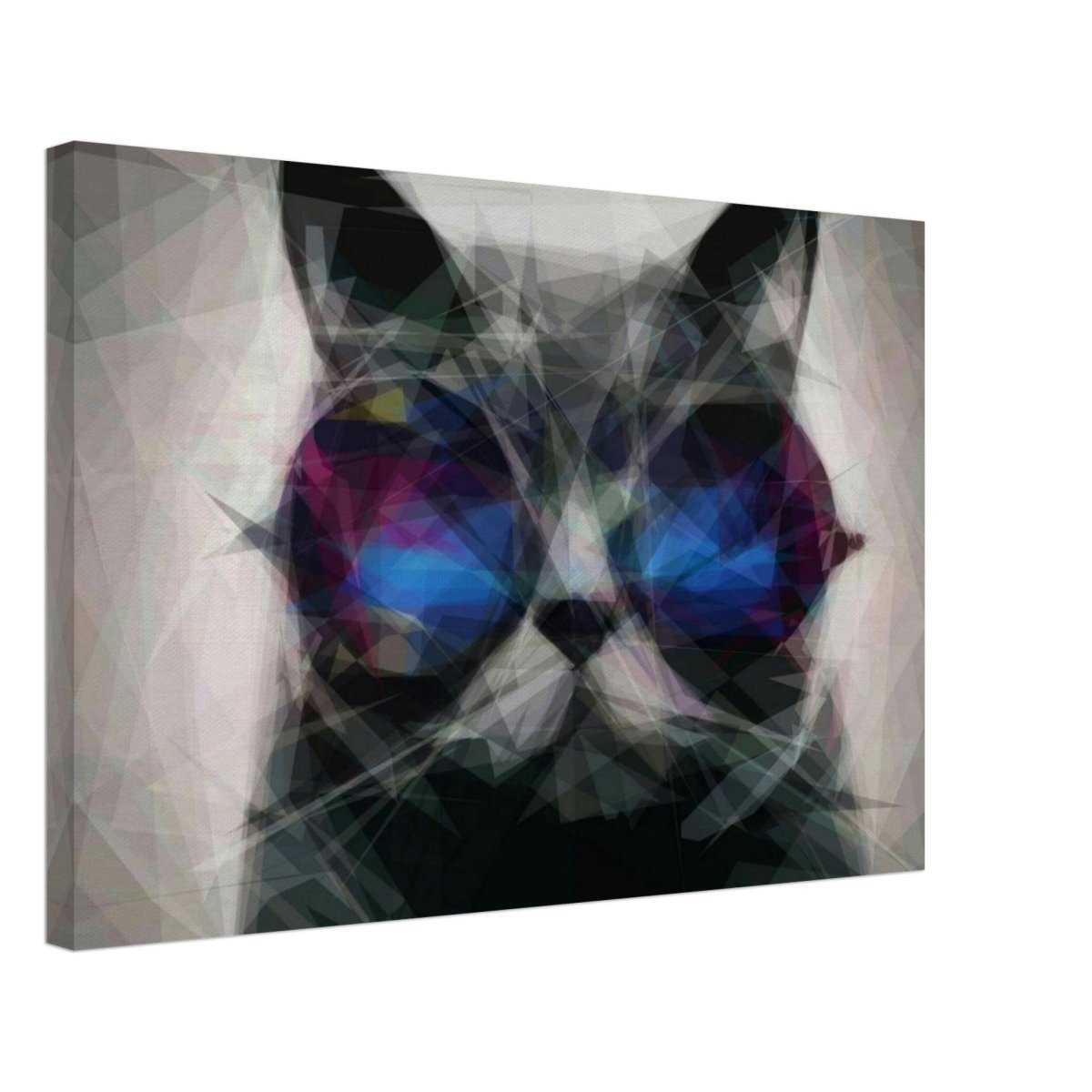 The Wise Whisker | Animal Kingdom | Modern Art Wall art print - Canvas - 40x60 cm / 16x24″ - 