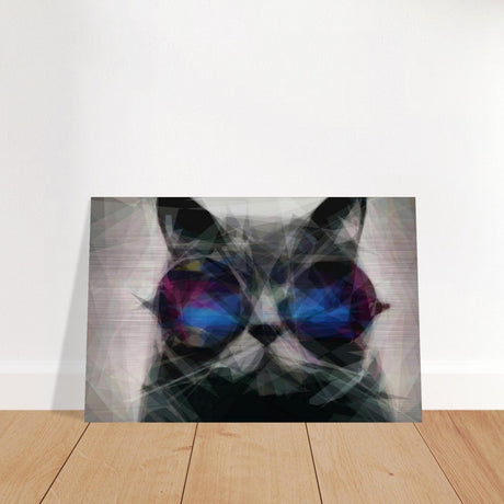 The Wise Whisker | Animal Kingdom | Modern Art Wall art print - Brushed Aluminum Print - 50x75 cm / 20x30″ - 