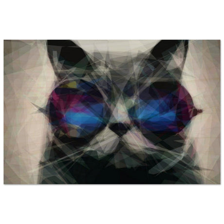 The Wise Whisker | Animal Kingdom | Modern Art Wall art print - Wood Prints - 50x75 cm / 20x30″ - 