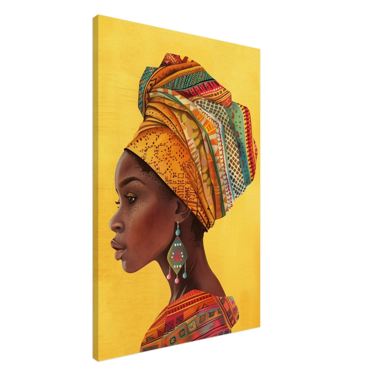 Threads of Culture | Contemporary Portrait Art | wall art print | Eclectic Expressions - Canvas - 30x45 cm / 12x18″ - 
