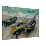 Three Fishing Boats (1886) – Claude Monet Wall Art Print - Canvas - 40x60 cm / 16x24″ - 
