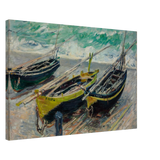 Three Fishing Boats (1886) – Claude Monet Wall Art Print - Canvas - 50x75 cm / 20x30″ - 