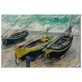 Three Fishing Boats (1886) – Claude Monet Wall Art Print - Acrylic Print - 30x45 cm / 12x18″ - 