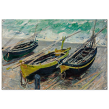 Three Fishing Boats (1886) – Claude Monet Wall Art Print - Acrylic Print - 60x90 cm / 24x36″ - 