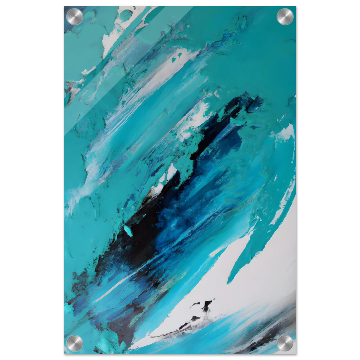 Tides of Serenity | Contemporary Abstract seascape Wall art print - Acrylic Print - 30x45 cm / 12x18″ - 
