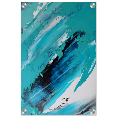 Tides of Serenity | Contemporary Abstract seascape Wall art print - Acrylic Print - 30x45 cm / 12x18″ - 