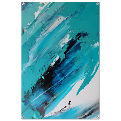 Tides of Serenity | Contemporary Abstract seascape Wall art print - Acrylic Print - 60x90 cm / 24x36″ - 